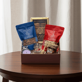 Diwali Gift Box including Nuts & Honey, Cashew, Almonds, Multigrain cookies, Ganesha Figurine, Candle