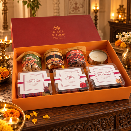 Products displayed inside the A Beautiful Gesture premium gift hamper