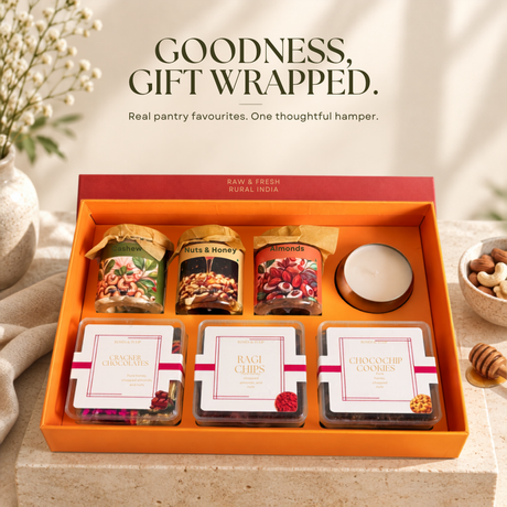 A Beautiful Gesture premium festive hamper by Roses & Tulip with gourmet treats and pantry favourites