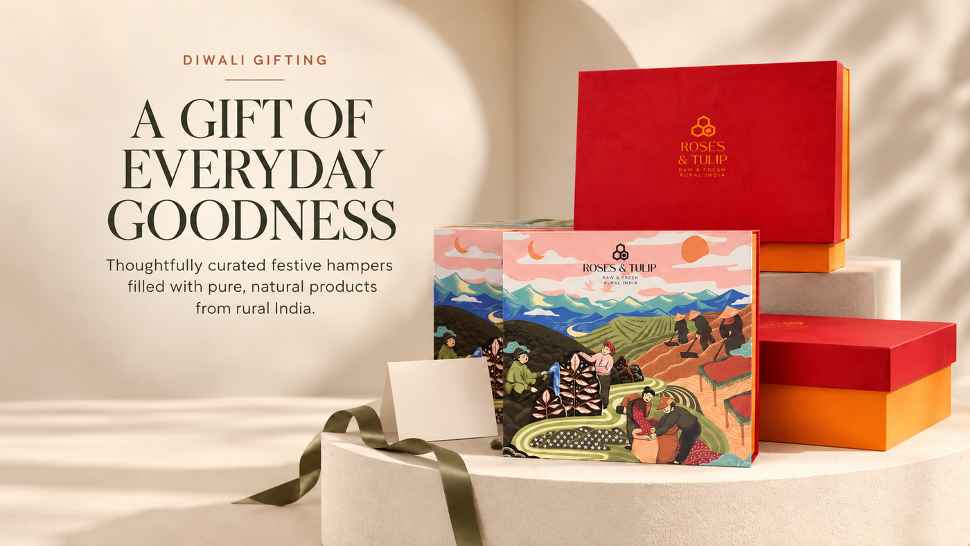Premium Roses & Tulip corporate gift boxes for employees, clients and festive celebrations